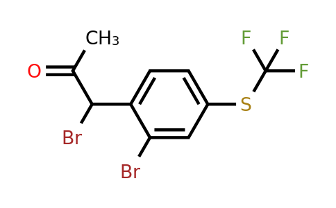 1806355-12-3 | 1-Bromo-1-(2-bromo-4-(trifluoromethylthio)phenyl)propan-2-one