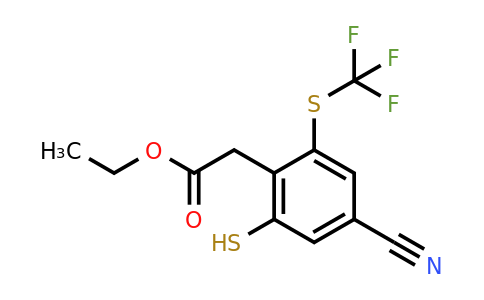 1806355-67-8 | Ethyl 4-cyano-2-mercapto-6-(trifluoromethylthio)phenylacetate