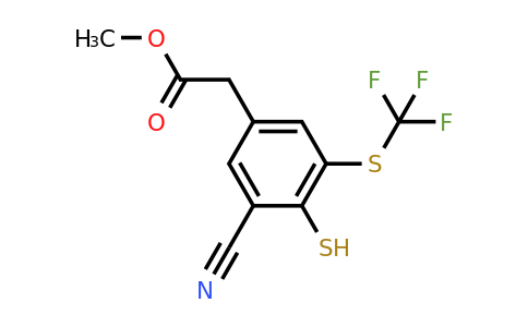 1806355-72-5 | Methyl 3-cyano-4-mercapto-5-(trifluoromethylthio)phenylacetate