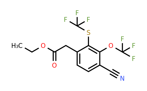 1806355-90-7 | Ethyl 4-cyano-3-trifluoromethoxy-2-(trifluoromethylthio)phenylacetate