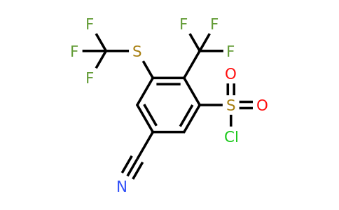 1806356-21-7 | 5-Cyano-2-trifluoromethyl-3-(trifluoromethylthio)benzenesulfonylchloride