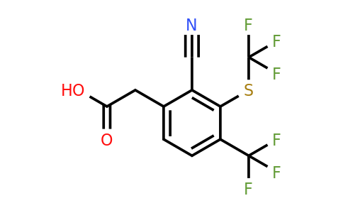 1806356-26-2 | 2-Cyano-4-trifluoromethyl-3-(trifluoromethylthio)phenylacetic acid