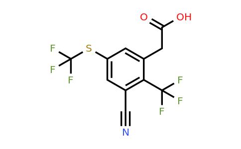 1806356-27-3 | 3-Cyano-2-trifluoromethyl-5-(trifluoromethylthio)phenylacetic acid