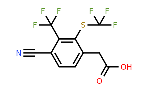 1806356-28-4 | 4-Cyano-3-trifluoromethyl-2-(trifluoromethylthio)phenylacetic acid