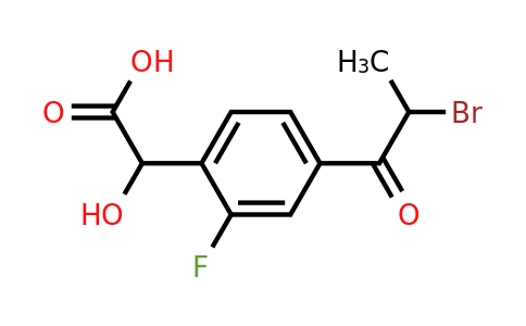 1806357-62-9 | 4-(2-Bromopropanoyl)-2-fluoromandelic acid