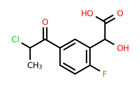 1806357-75-4 | 5-(2-Chloropropanoyl)-2-fluoromandelic acid