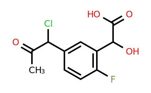 1806357-81-2 | 5-(1-Chloro-2-oxopropyl)-2-fluoromandelic acid