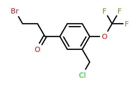 1806357-90-3 | 3-Bromo-1-(3-(chloromethyl)-4-(trifluoromethoxy)phenyl)propan-1-one