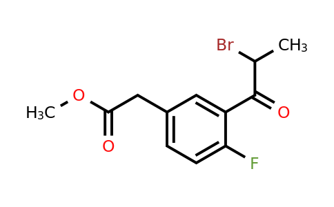 1806358-07-5 | Methyl 3-(2-bromopropanoyl)-4-fluorophenylacetate