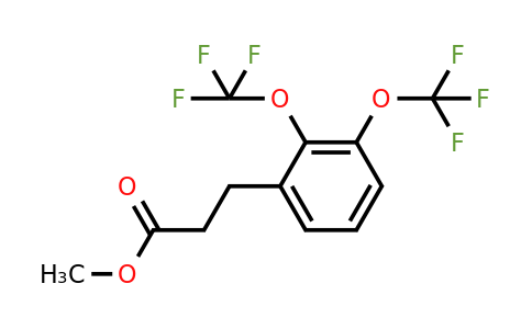 1806358-24-6 | Methyl (2,3-bis(trifluoromethoxy)phenyl)propanoate