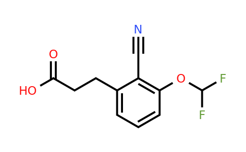 1806358-47-3 | 3-(2-Cyano-3-(difluoromethoxy)phenyl)propanoic acid
