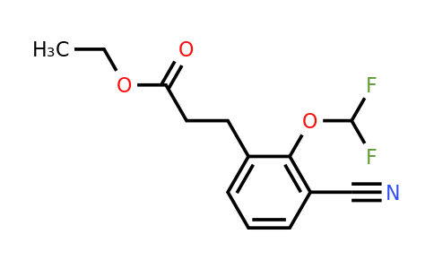 1806358-61-1 | Ethyl 3-(3-cyano-2-(difluoromethoxy)phenyl)propanoate