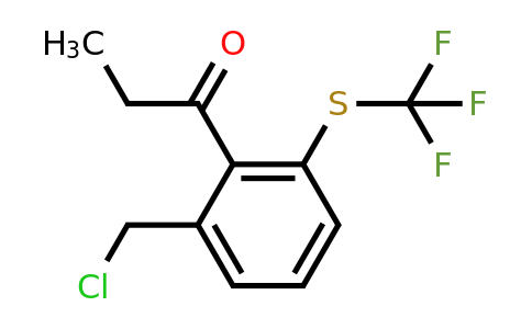 1806360-10-0 | 1-(2-(Chloromethyl)-6-(trifluoromethylthio)phenyl)propan-1-one