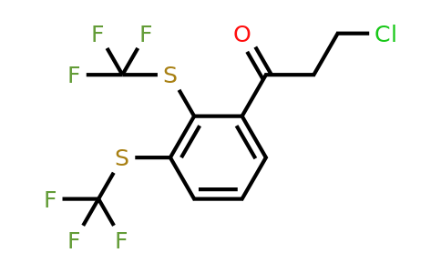 1806360-85-9 | 1-(2,3-Bis(trifluoromethylthio)phenyl)-3-chloropropan-1-one