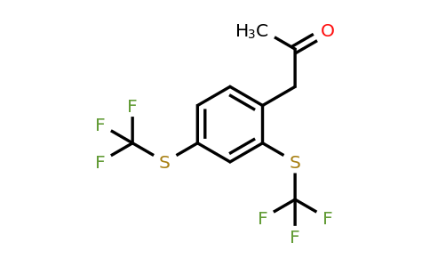 1806361-01-2 | 1-(2,4-Bis(trifluoromethylthio)phenyl)propan-2-one