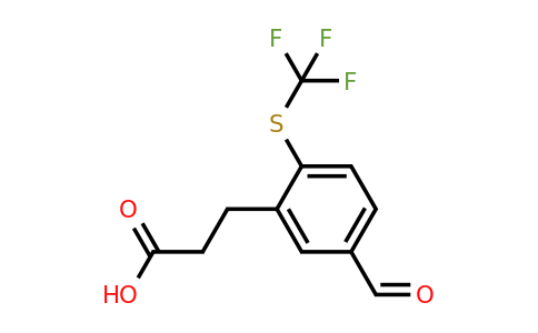 1806361-10-3 | 3-(5-Formyl-2-(trifluoromethylthio)phenyl)propanoic acid