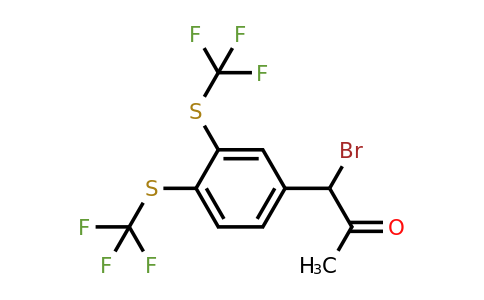 1806361-14-7 | 1-(3,4-Bis(trifluoromethylthio)phenyl)-1-bromopropan-2-one