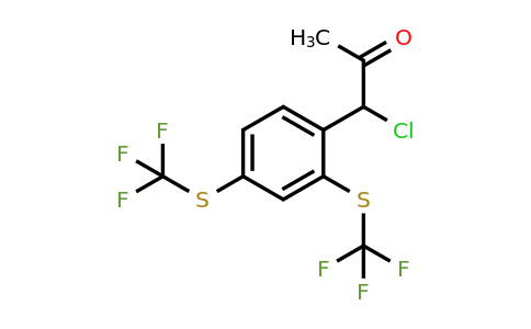 1806361-38-5 | 1-(2,4-Bis(trifluoromethylthio)phenyl)-1-chloropropan-2-one