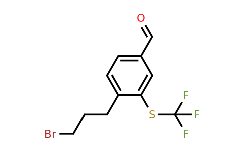 1806361-43-2 | 4-(3-Bromopropyl)-3-(trifluoromethylthio)benzaldehyde