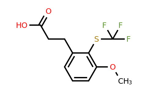 1806361-99-8 | 3-(3-Methoxy-2-(trifluoromethylthio)phenyl)propanoic acid