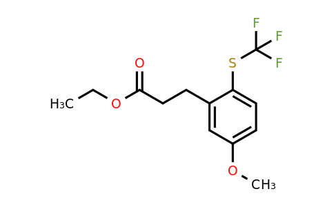 1806362-12-8 | Ethyl 3-(5-methoxy-2-(trifluoromethylthio)phenyl)propanoate