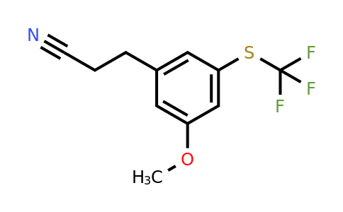 1806362-33-3 | 3-(3-Methoxy-5-(trifluoromethylthio)phenyl)propanenitrile
