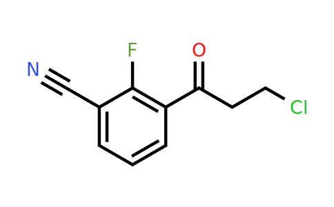 1806362-41-3 | 3-(3-Chloropropanoyl)-2-fluorobenzonitrile