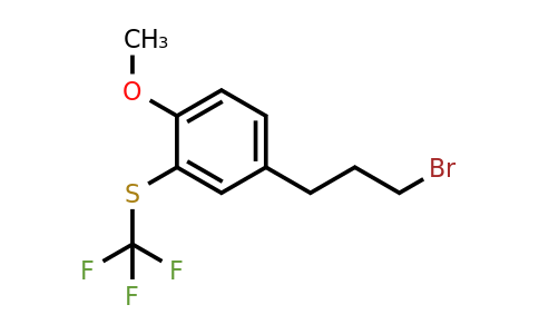 1806362-46-8 | 4-(3-Bromopropyl)-2-(trifluoromethylthio)anisole