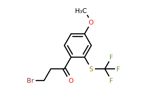 1806362-53-7 | 4-(3-Bromopropanoyl)-3-(trifluoromethylthio)anisole
