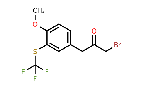 1806362-71-9 | 4-(3-Bromo-2-oxopropyl)-2-(trifluoromethylthio)anisole