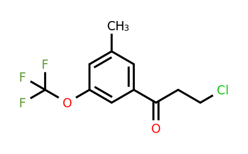 1806362-78-6 | 3-(3-Chloropropanoyl)-5-(trifluoromethoxy)toluene