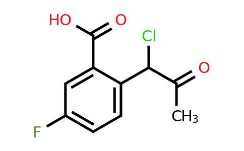 1806367-03-2 | 2-(1-Chloro-2-oxopropyl)-5-fluorobenzoic acid