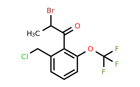 1806367-07-6 | 2-Bromo-1-(2-(chloromethyl)-6-(trifluoromethoxy)phenyl)propan-1-one
