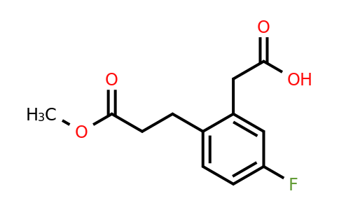 1806367-16-7 | Methyl 3-(2-(carboxymethyl)-4-fluorophenyl)propanoate