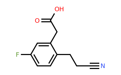 1806367-19-0 | 2-(2-Cyanoethyl)-5-fluorophenylacetic acid