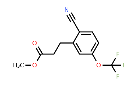 1806367-33-8 | Methyl 3-(2-cyano-5-(trifluoromethoxy)phenyl)propanoate
