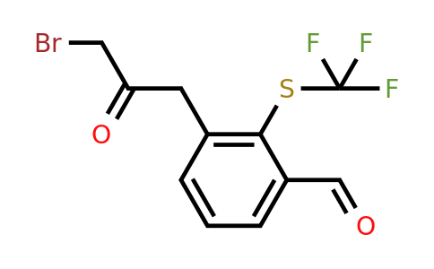 1806368-20-6 | 3-(3-Bromo-2-oxopropyl)-2-(trifluoromethylthio)benzaldehyde