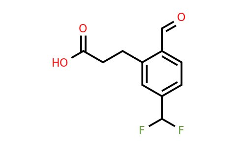 1806368-30-8 | 5-(Difluoromethyl)-2-formylphenylpropanoic acid