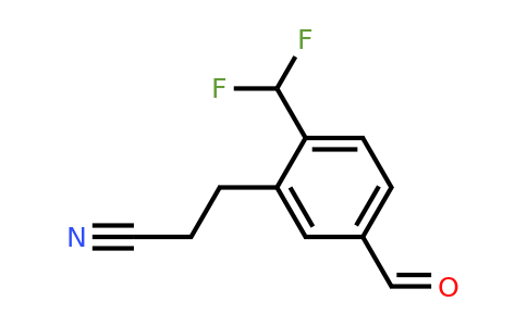 1806368-37-5 | 2-(Difluoromethyl)-5-formylphenylpropanenitrile