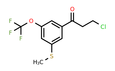 1806368-91-1 | 3-Chloro-1-(3-(methylthio)-5-(trifluoromethoxy)phenyl)propan-1-one