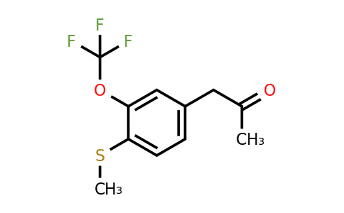 1806368-98-8 | 1-(4-(Methylthio)-3-(trifluoromethoxy)phenyl)propan-2-one