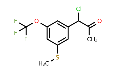 1806369-05-0 | 1-Chloro-1-(3-(methylthio)-5-(trifluoromethoxy)phenyl)propan-2-one