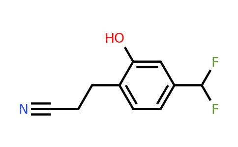 1806369-43-6 | 4-(Difluoromethyl)-2-hydroxyphenylpropanenitrile