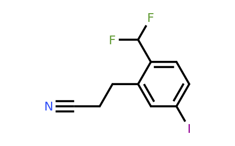 1806369-91-4 | 2-(Difluoromethyl)-5-iodophenylpropanenitrile