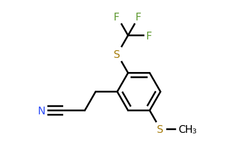 1806370-05-7 | 3-(5-(Methylthio)-2-(trifluoromethylthio)phenyl)propanenitrile
