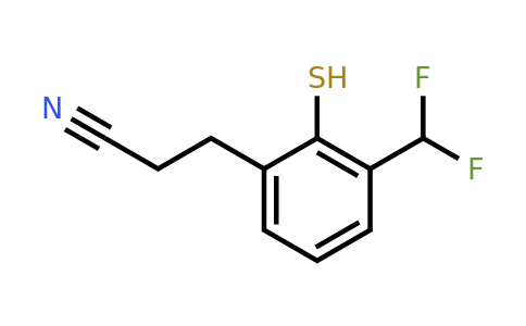 1806370-12-6 | 3-(Difluoromethyl)-2-mercaptophenylpropanenitrile
