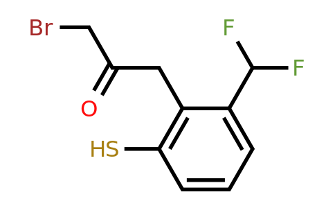 1806370-31-9 | 1-Bromo-3-(2-(difluoromethyl)-6-mercaptophenyl)propan-2-one