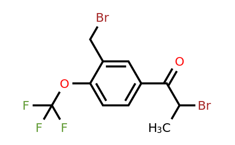 1806370-56-8 | 2-Bromo-1-(3-(bromomethyl)-4-(trifluoromethoxy)phenyl)propan-1-one