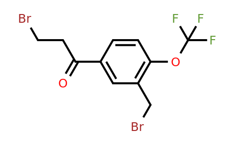 1806370-66-0 | 3-Bromo-1-(3-(bromomethyl)-4-(trifluoromethoxy)phenyl)propan-1-one