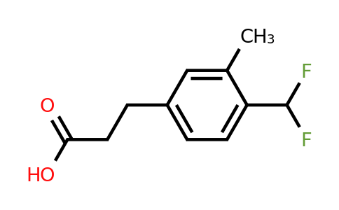 1806370-75-1 | 4-(Difluoromethyl)-3-methylphenylpropanoic acid